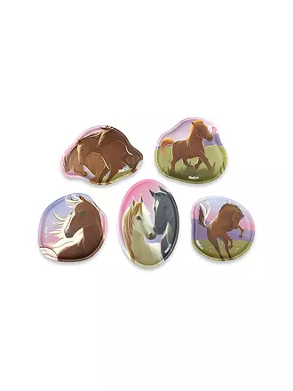 ERGOBAG | Set de 5 Kletties de contorno Amigos Dragones | bunt